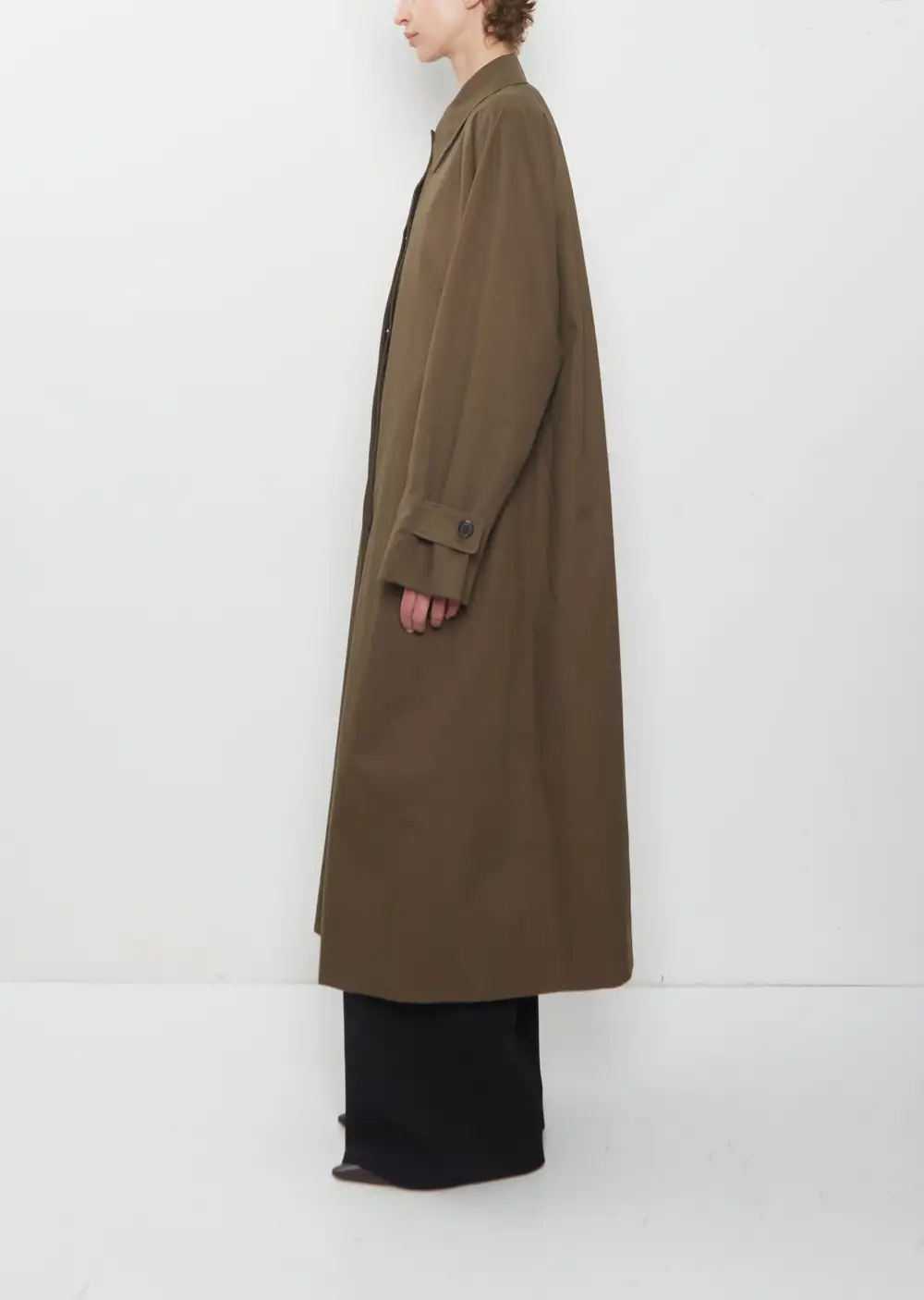 Women's Twill Trench Longline Coat