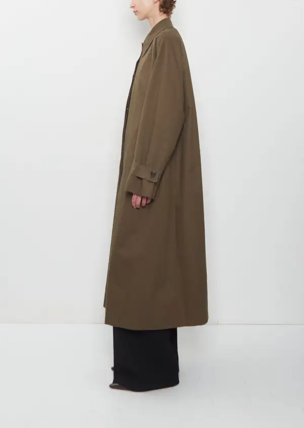 Women's Twill Trench Longline Coat
