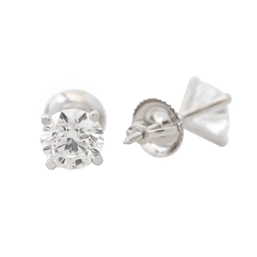Diamond Martini Stud Earrings