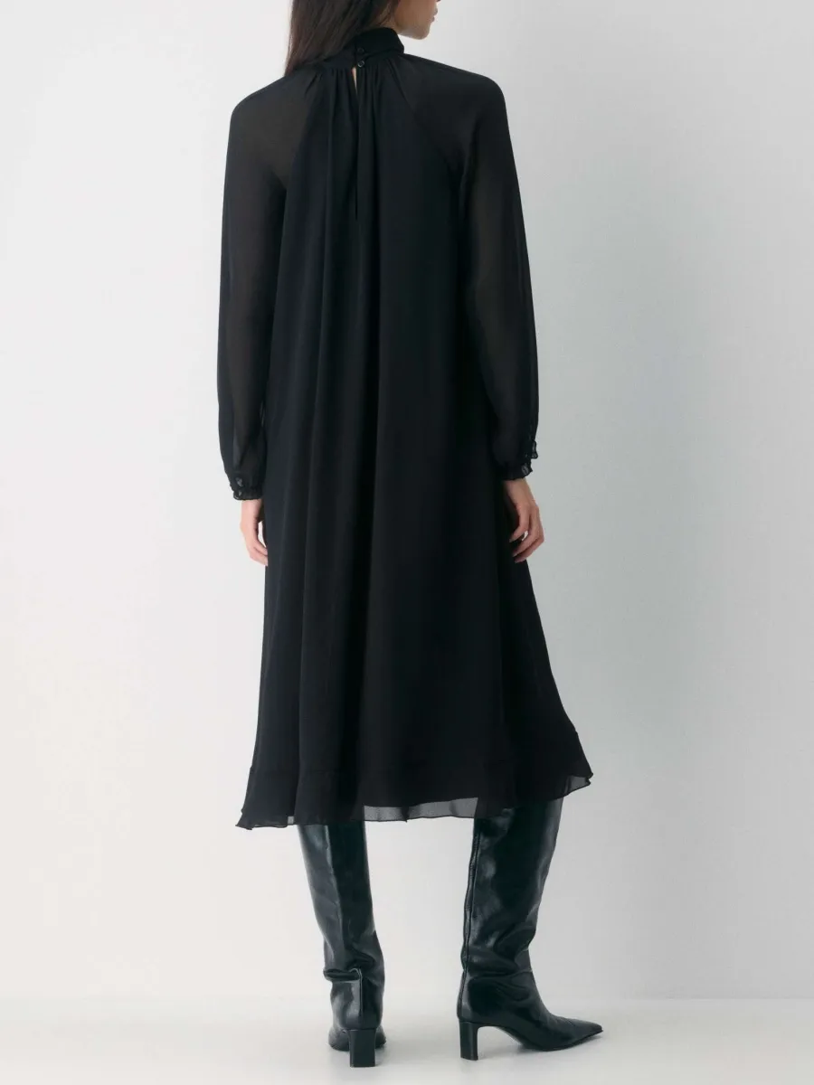 Cutout Mock Neck Dress