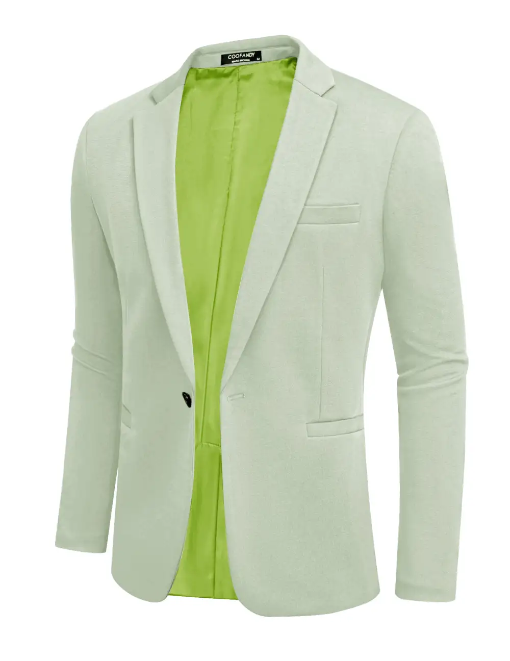 Simple One Button Blazer Jacket