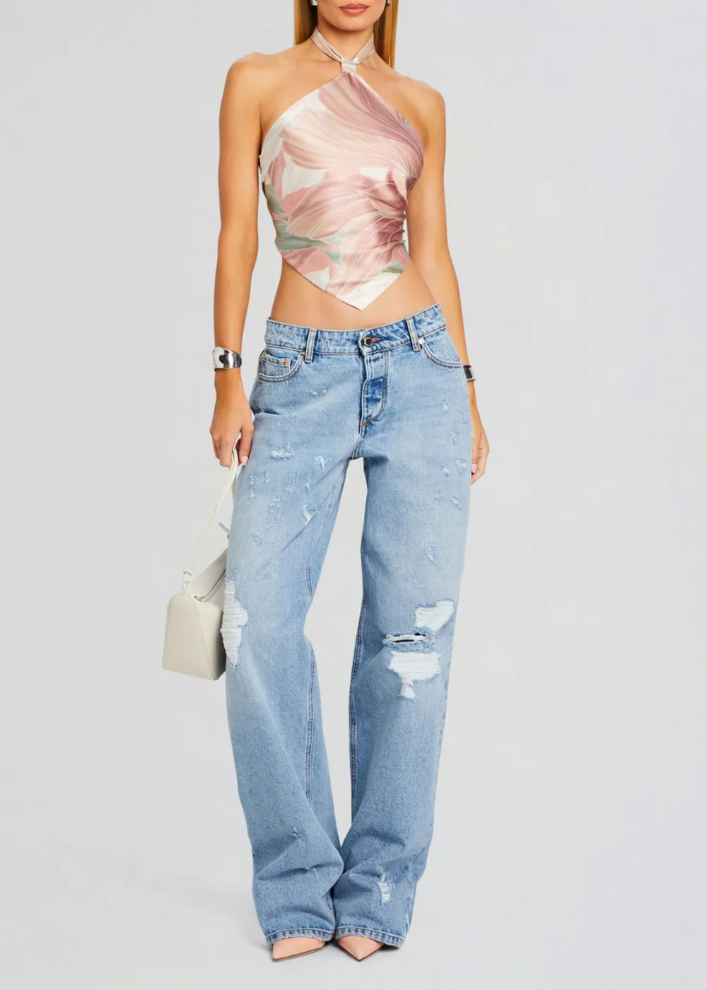 Halter Neck Solid Top