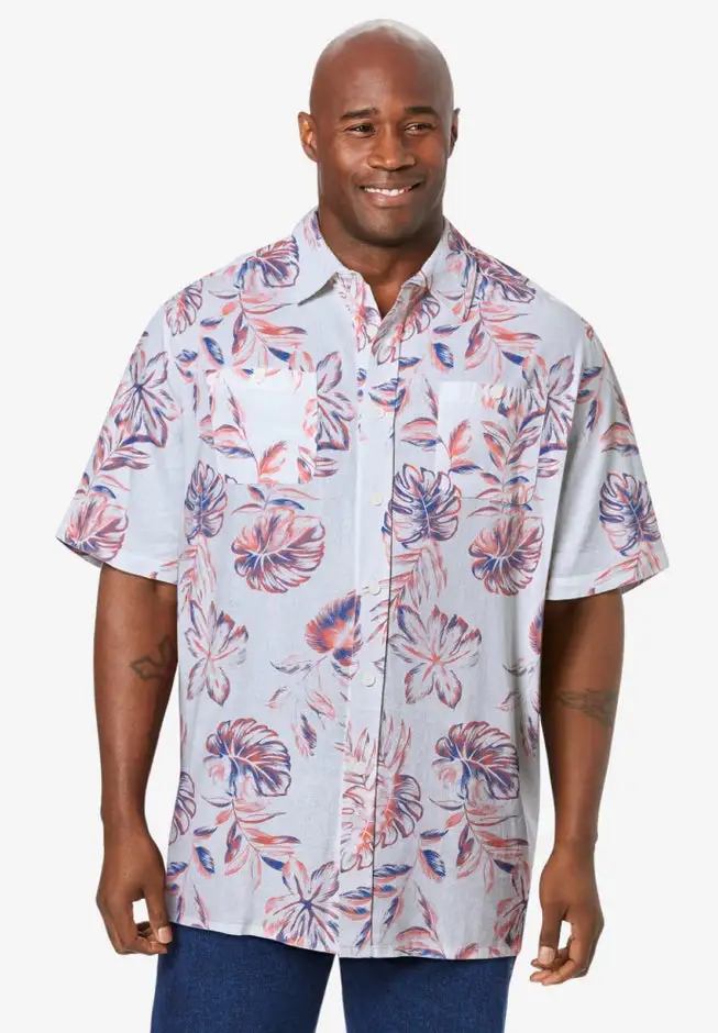 Short-Sleeve Linen Shirt