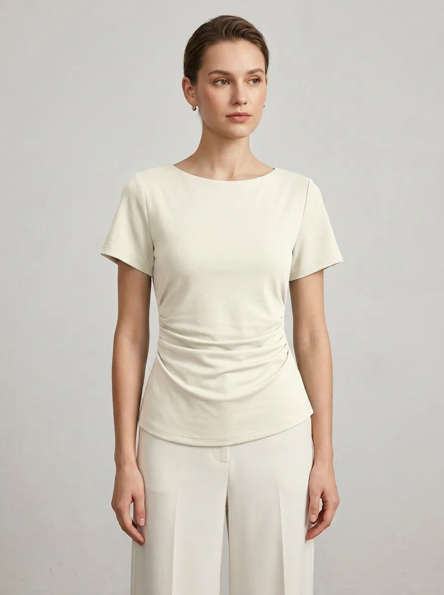 Fitted Waist-Ruched Ruched Fitted Fitted Top