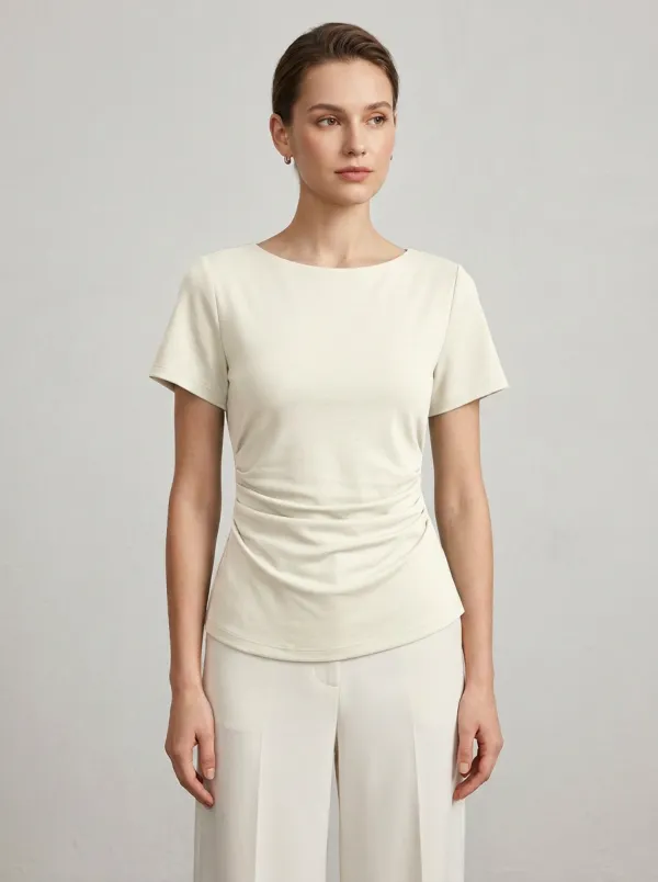 Fitted Waist-Ruched Ruched Fitted Fitted Top