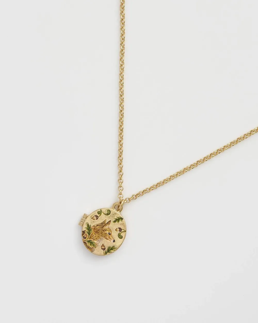 Fox Locket Necklace