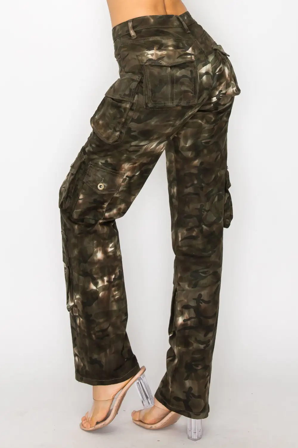 Mid-Rise Utility Cargo Pants