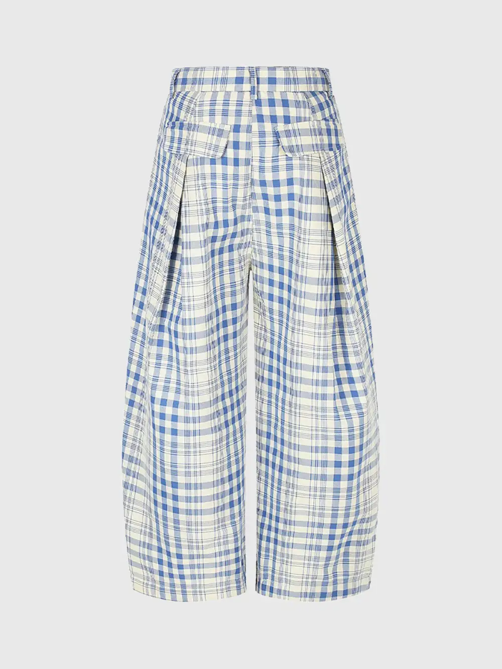 Utility-Inspired Plaid Pants