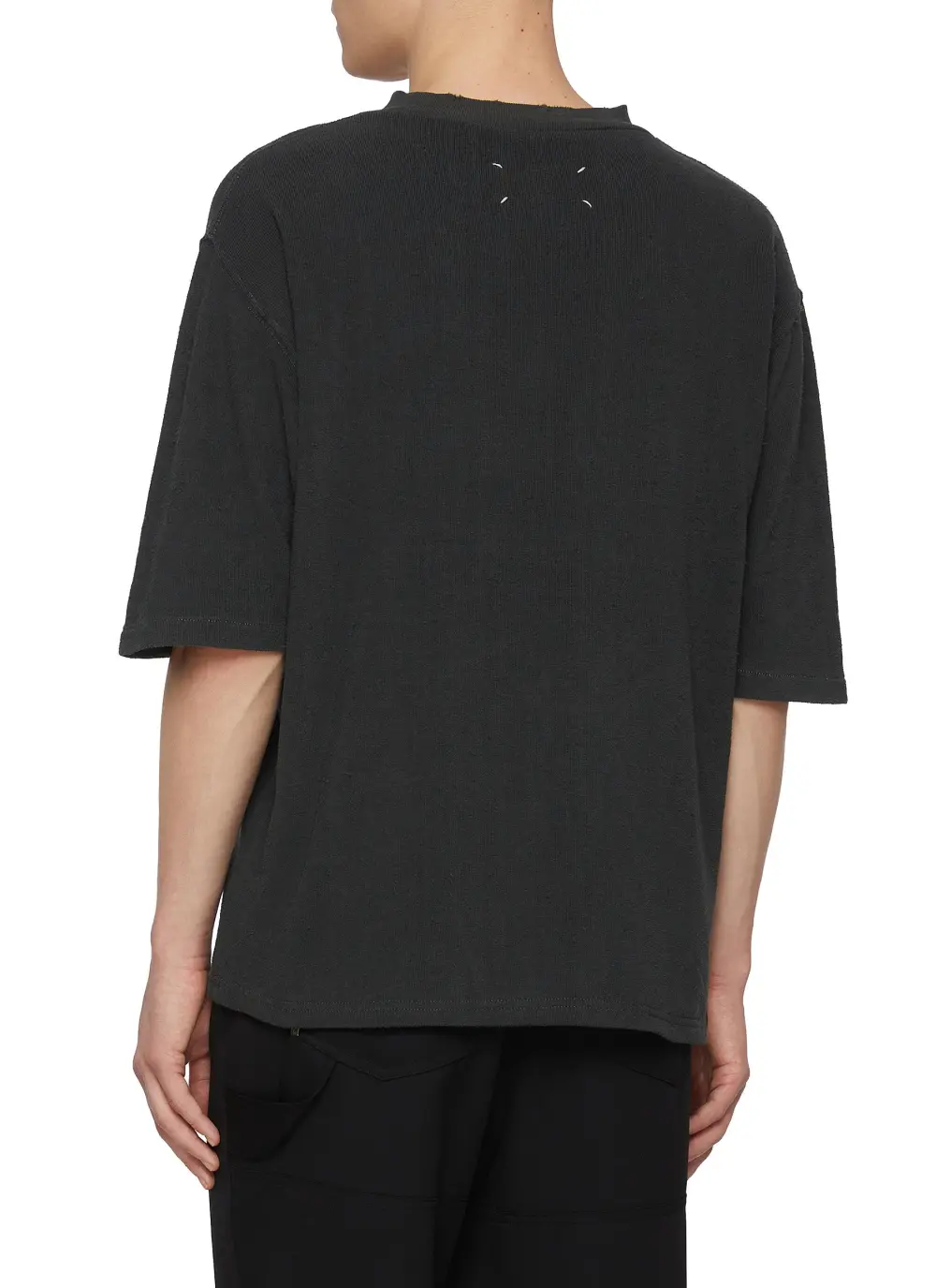 Leisure Simple Daily Soft Black Crewneck T-Shirts