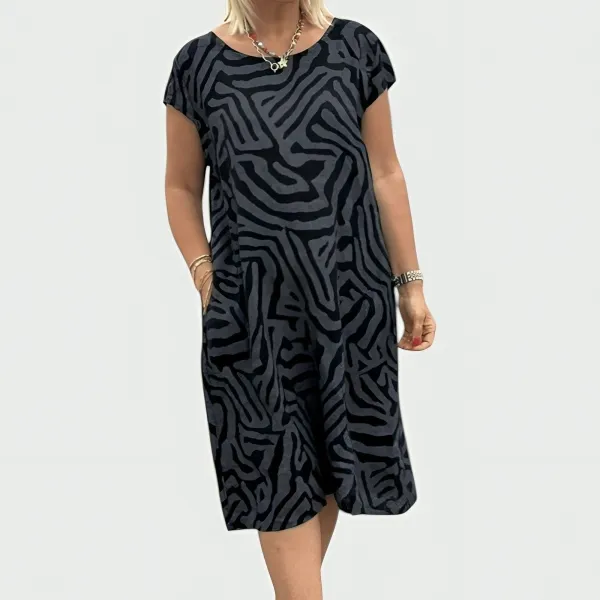 Printed Relaxed Casual Dress