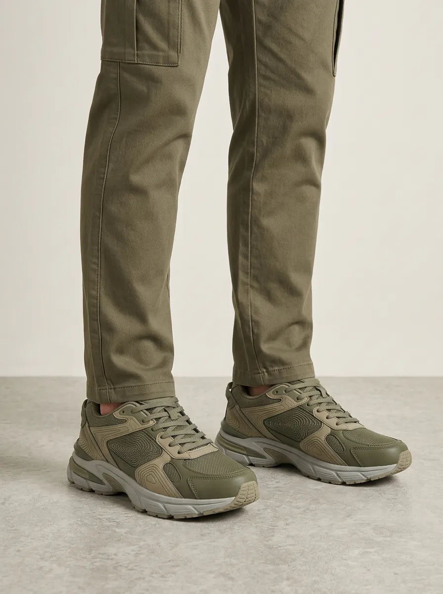 Men's Tactical Mesh Printed Sneakers