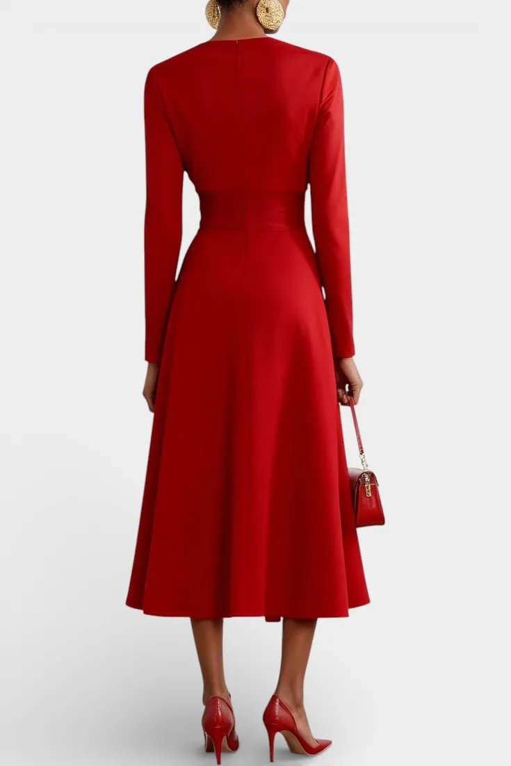 Asymmetric Midi Dress