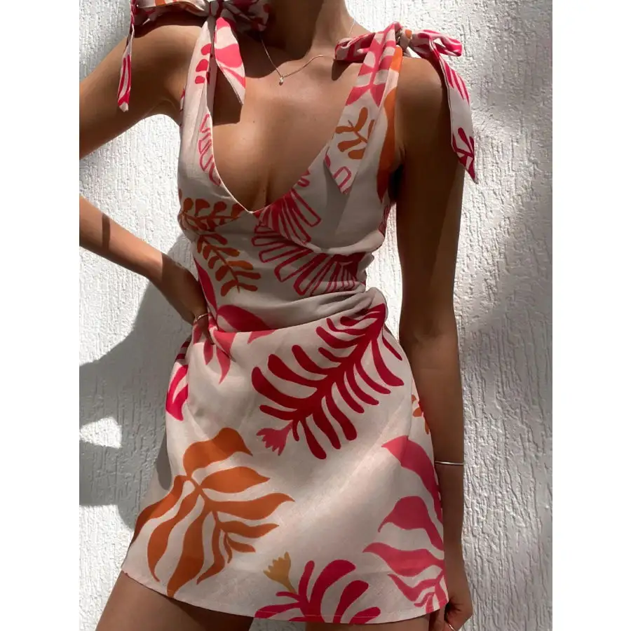 Easy Everyday Tie-Shoulder Mini Dress