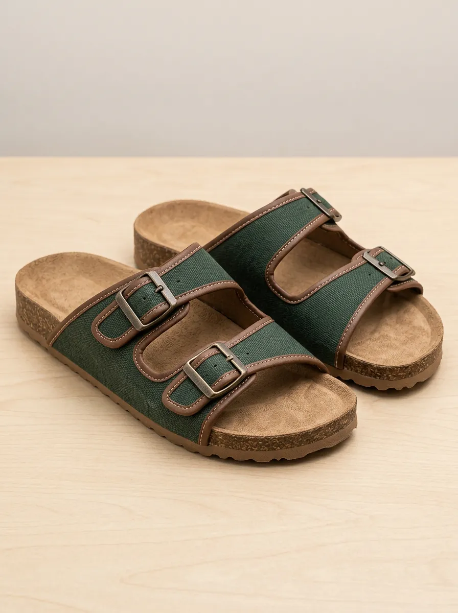 Men's Trail Ready Double Buckle Buckle Canvas Outdoor Sandals