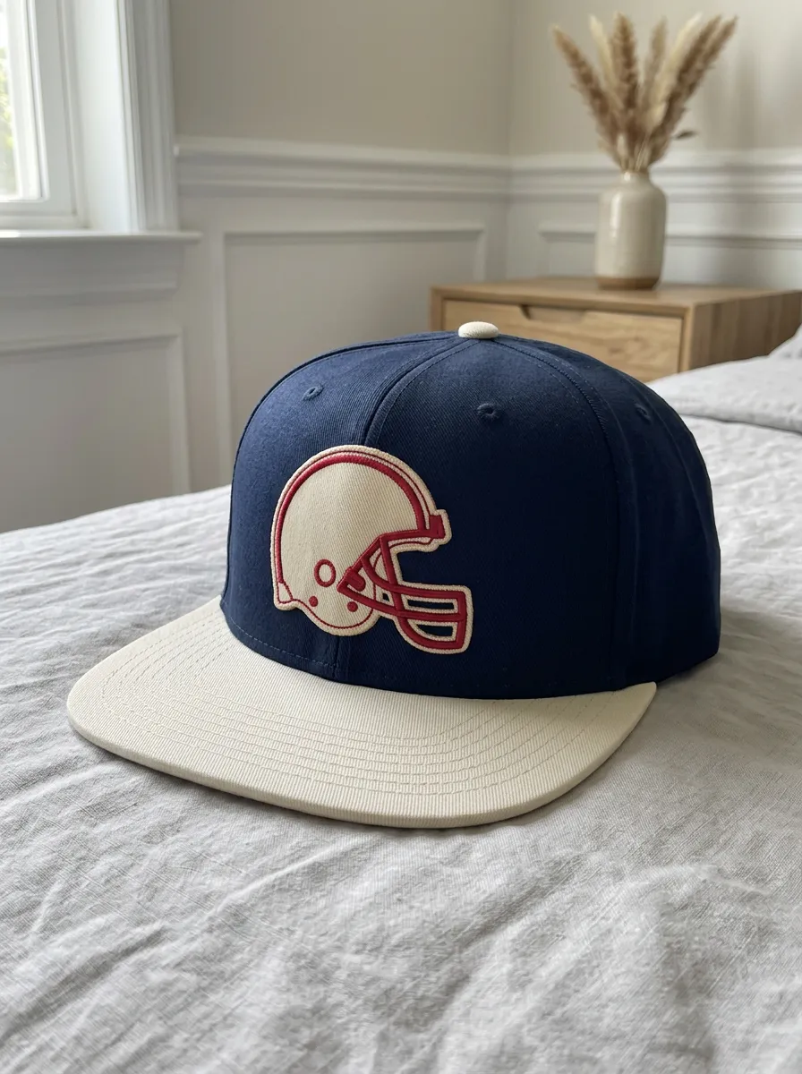 Unisex Tailgate Football Fan Helmet Embroidered Snapback Cap