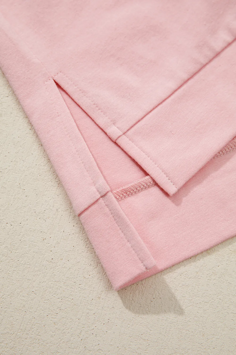 Apricot Block Flower Patched Loose Tee