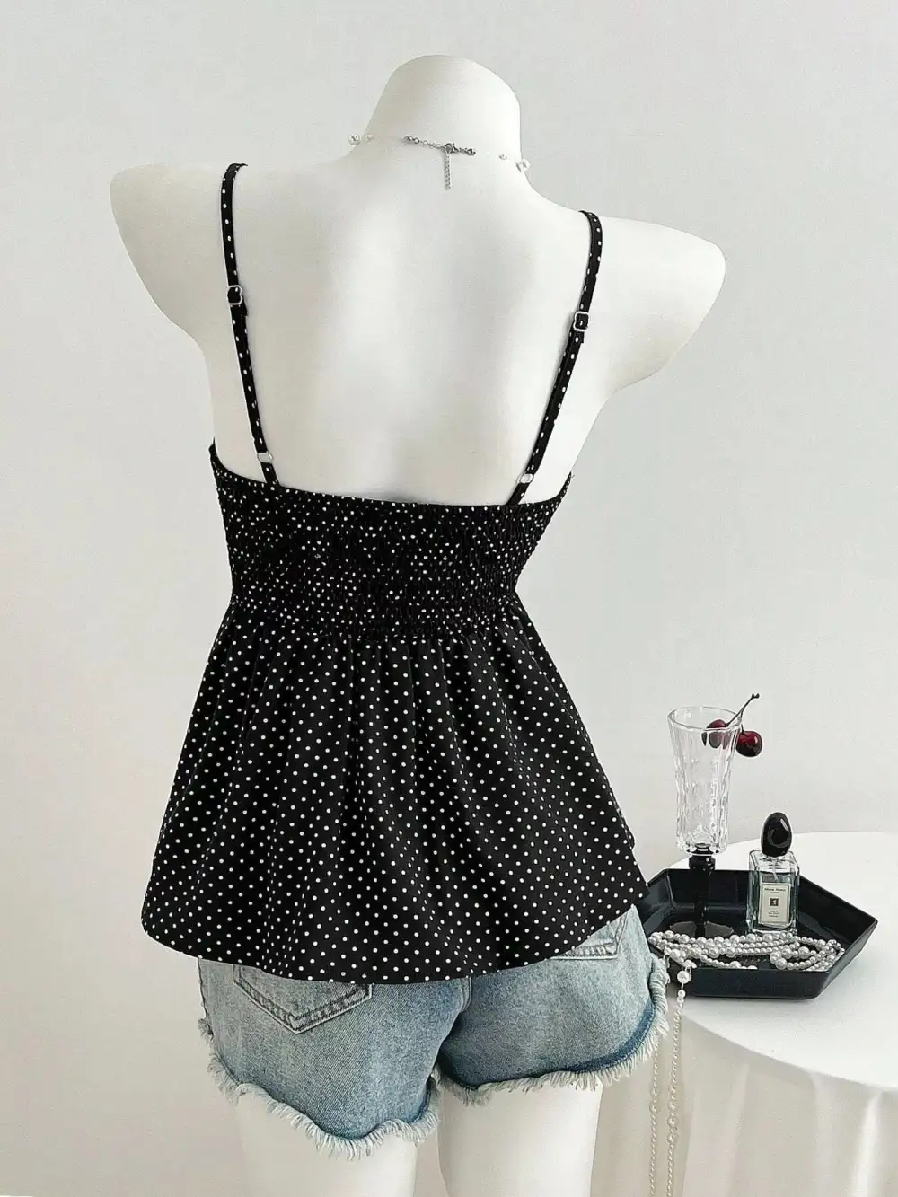 Dot V-Neck Cami
