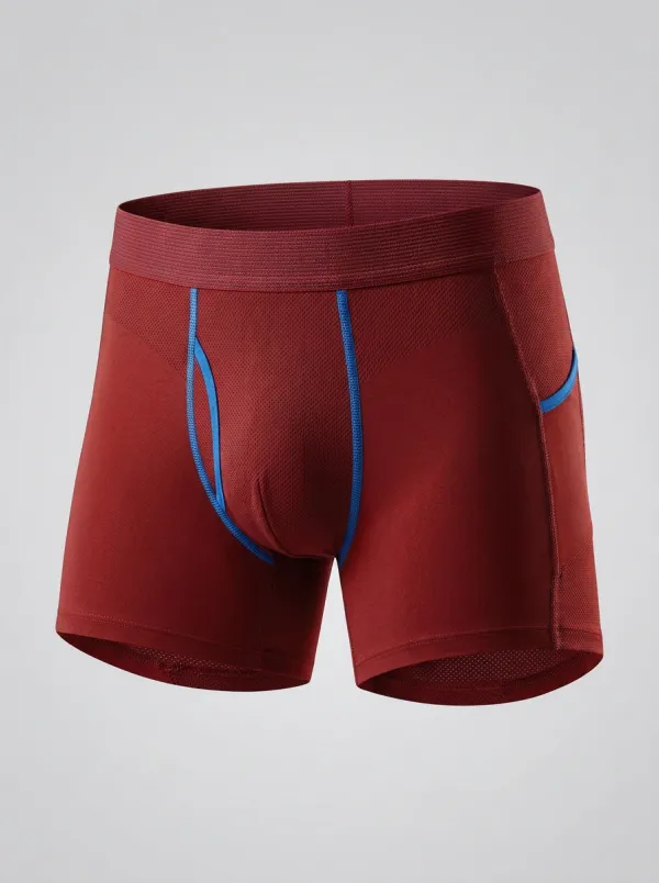 Men's Charcoal Perforated Boxer Briefs