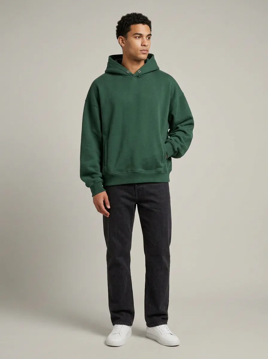 Unisex Minimal Leisure Essential Casual Hoodie