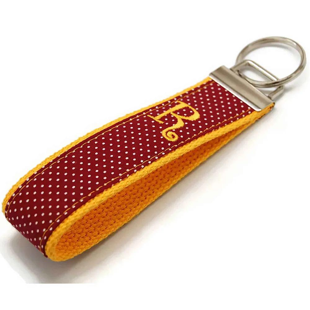 Garnet Dot Detailed Keychain
