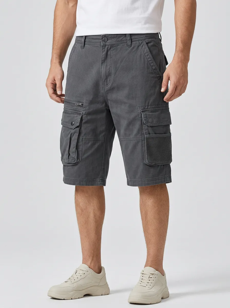Men's Travel Cargo Shorts with a Comfort Waist for Daily Wear