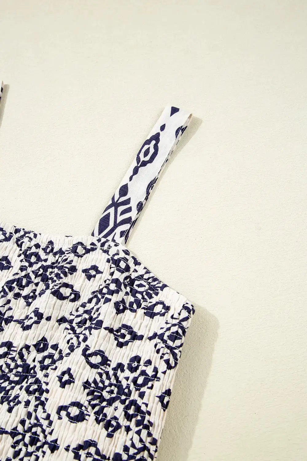Bohemian Print Wide Leg Jumpsuit