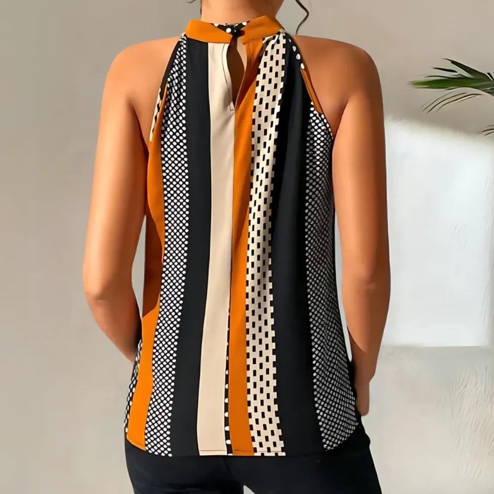 Graphic Sleeveless Top