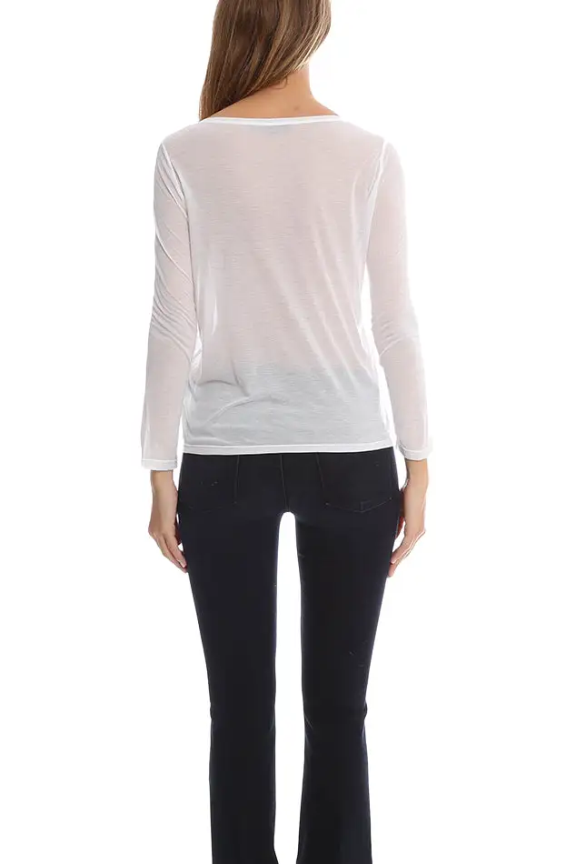 Long Sleeve Button-Down T-Shirt