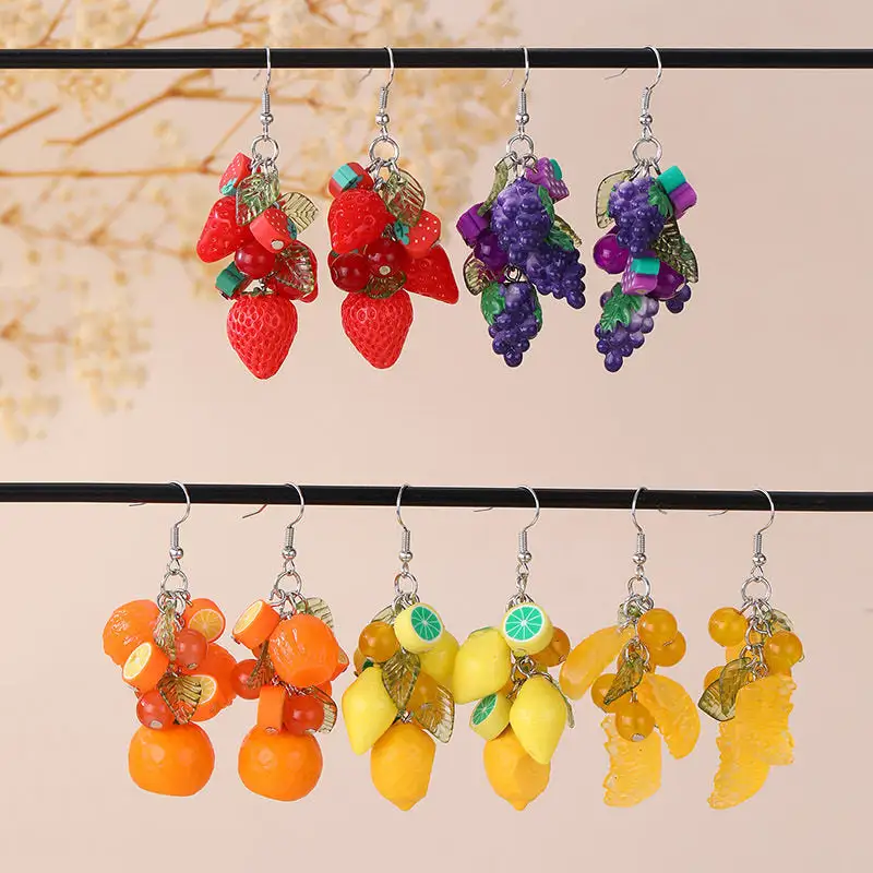 Fruit Dangle Drop Earrings