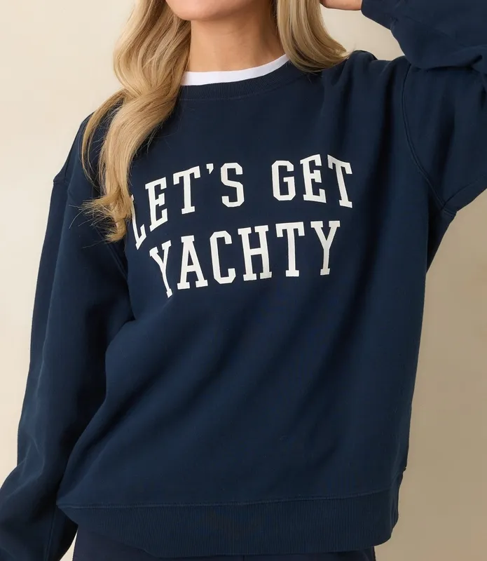 Navy Boyfriend Sweatshirt