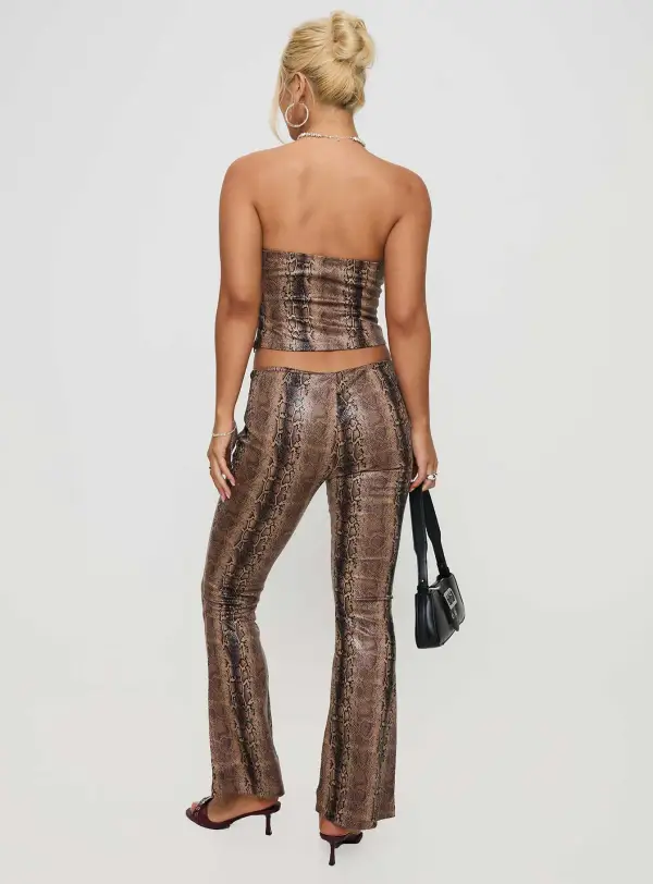 Slither Snake Flared Pants