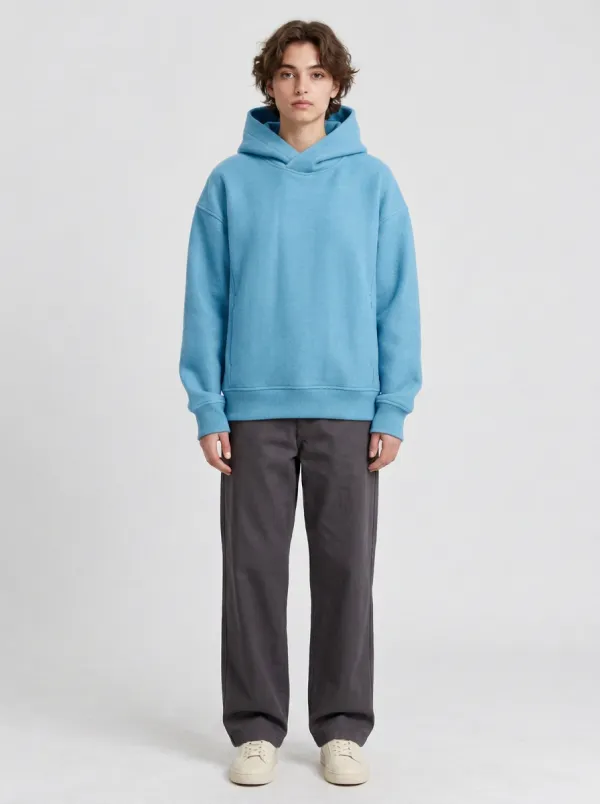 Unisex Minimal Casual Motion Hooded Sweatshirt