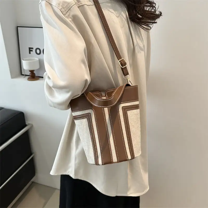 Textured Bucket Bag
