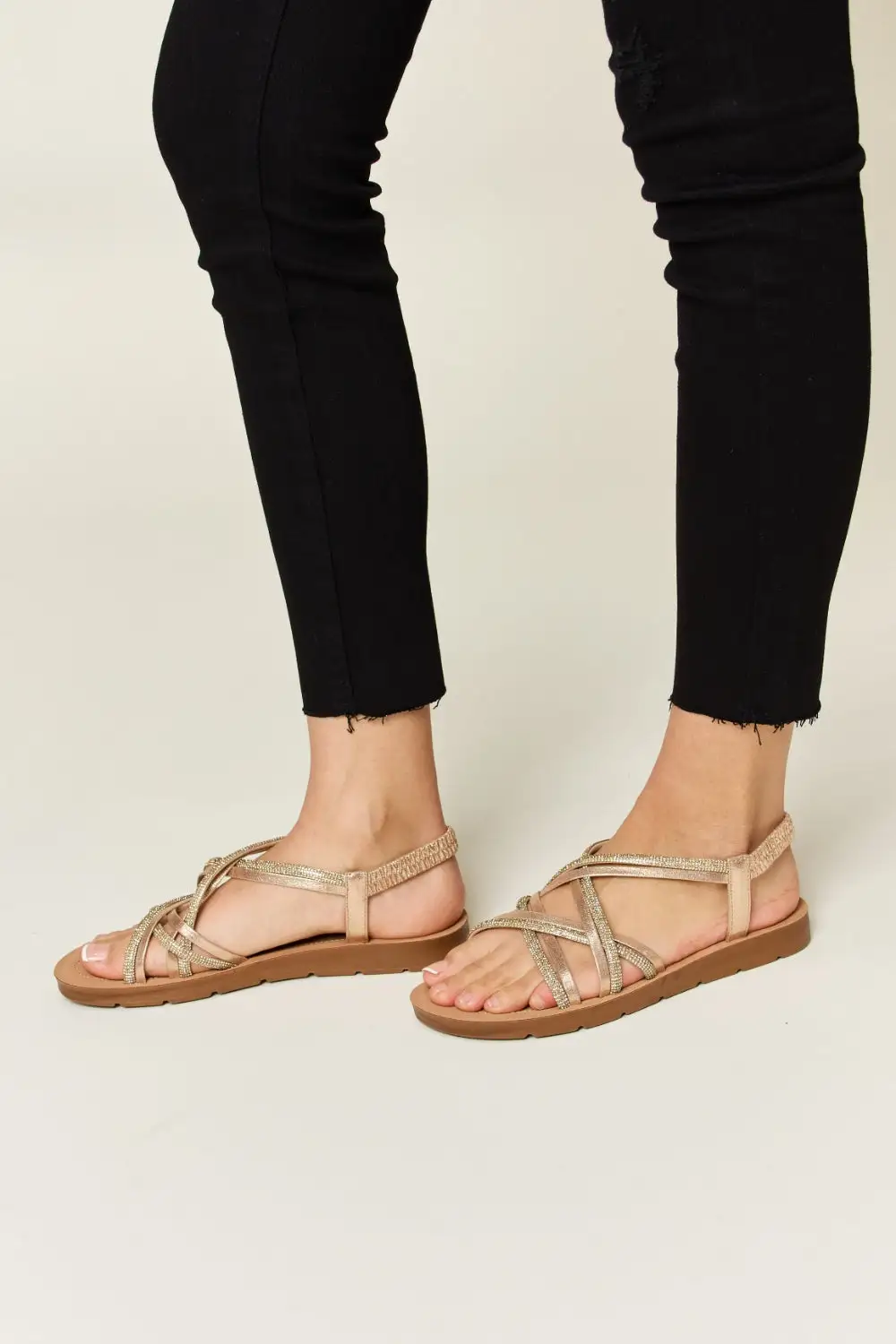 Flats Rhinestone Sandals