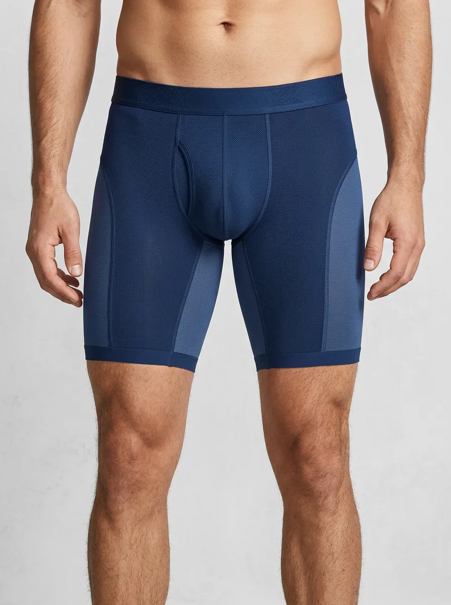 Men's Sport Athletic Performance Mesh Boxer Briefs