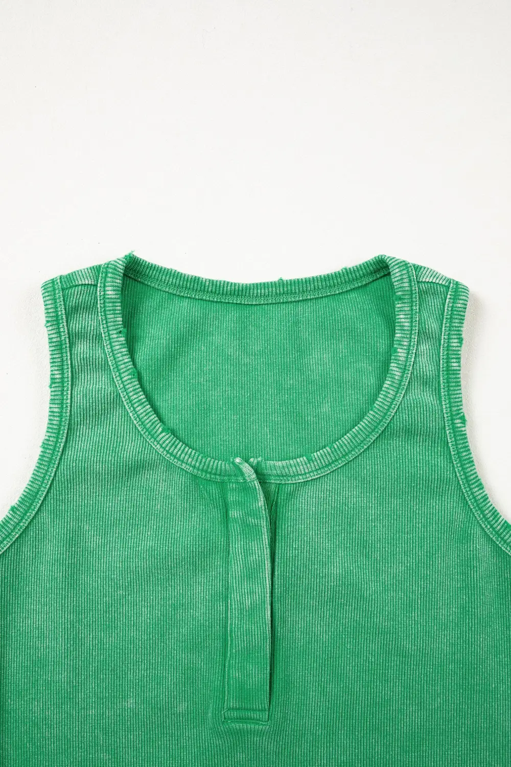 Ribbed Mineral-Wash  Tank Top