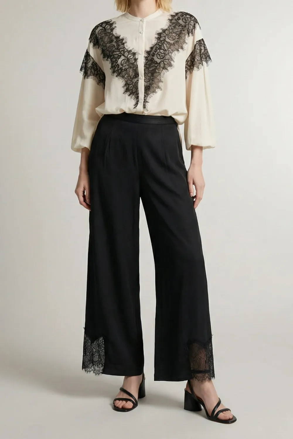Silk Wide Leg Pants