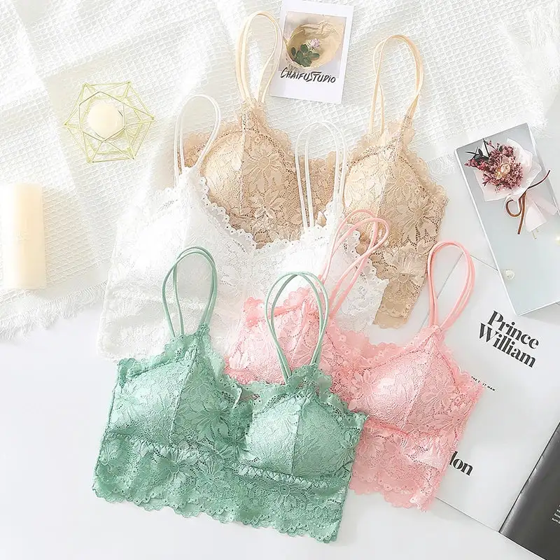 Padded Lace Bralette Everyday Support Bra
