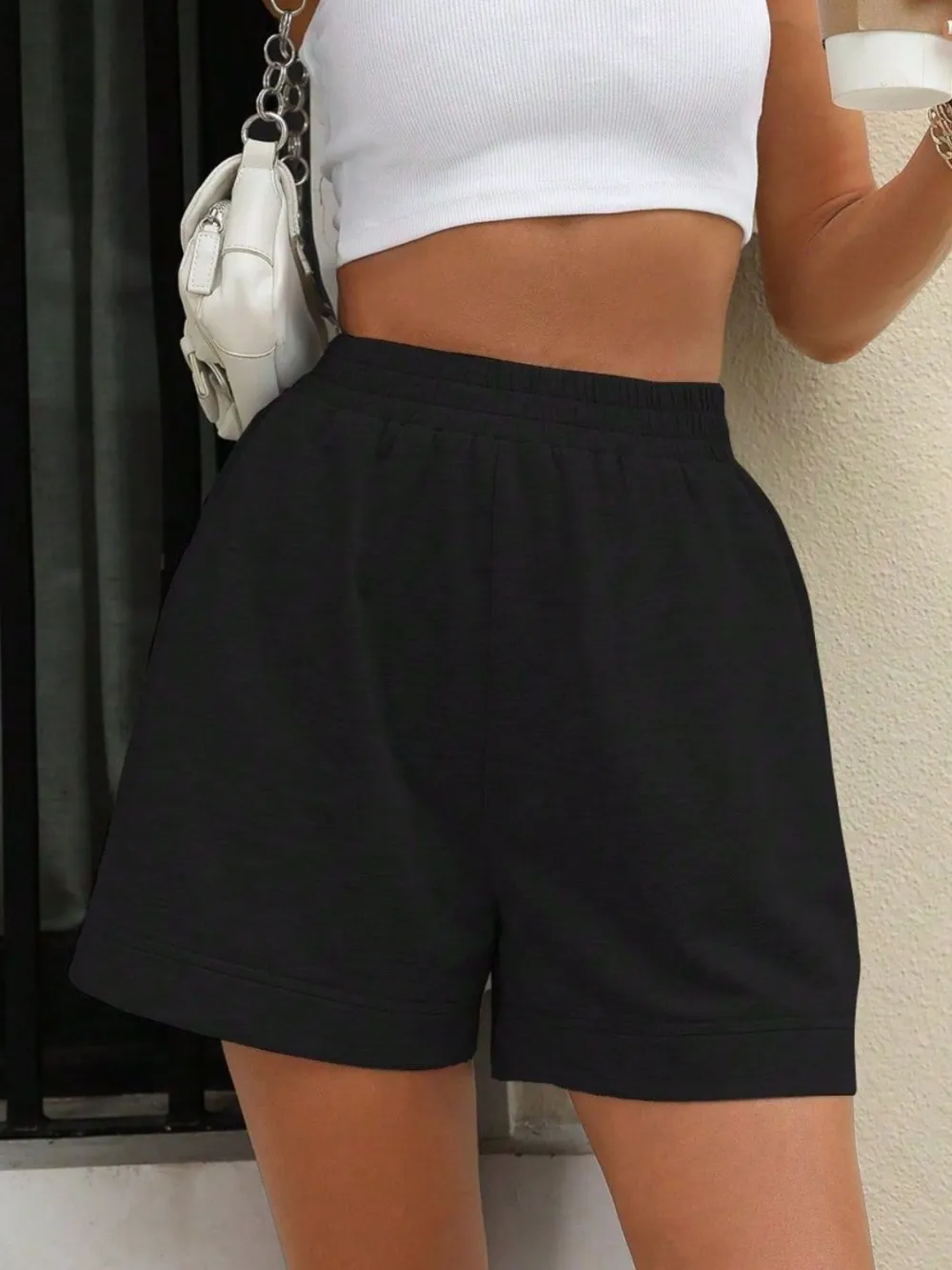 Everyday Elastic Waist Shorts