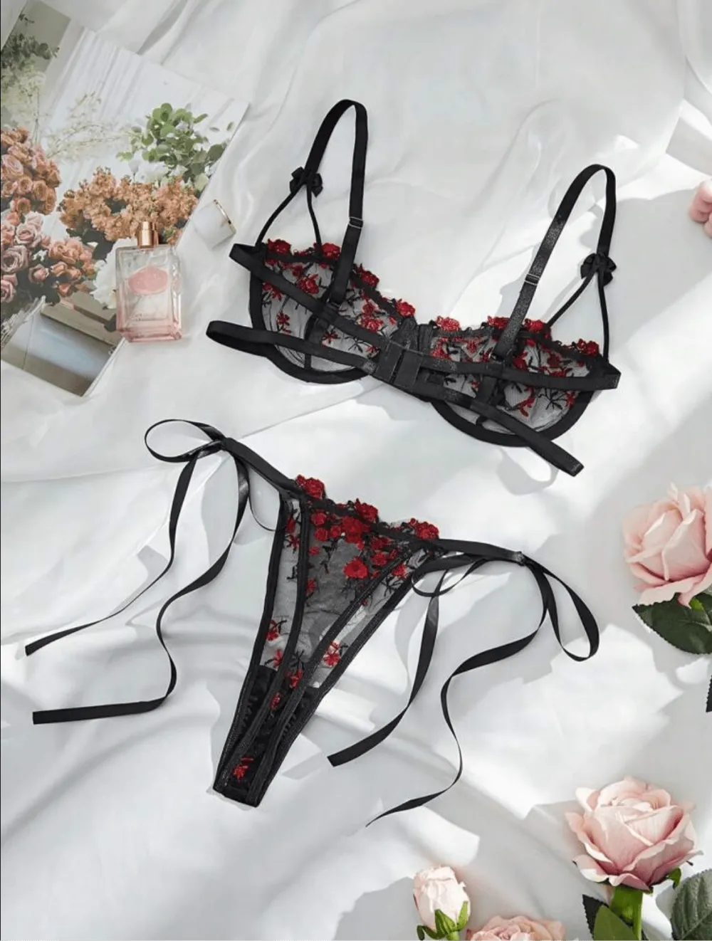 Floral Lingerie Set