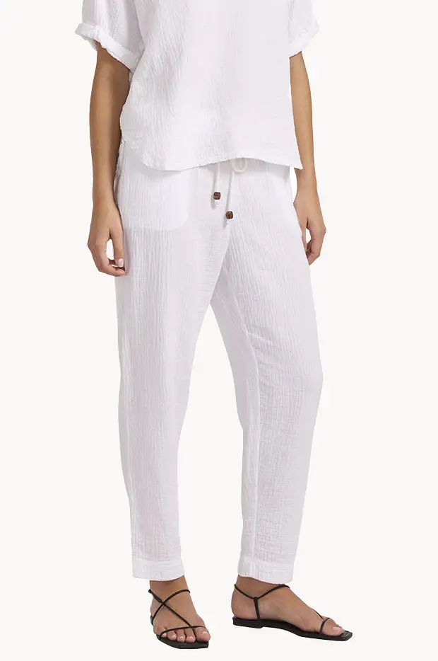 Soft Gauze Tapered Pants