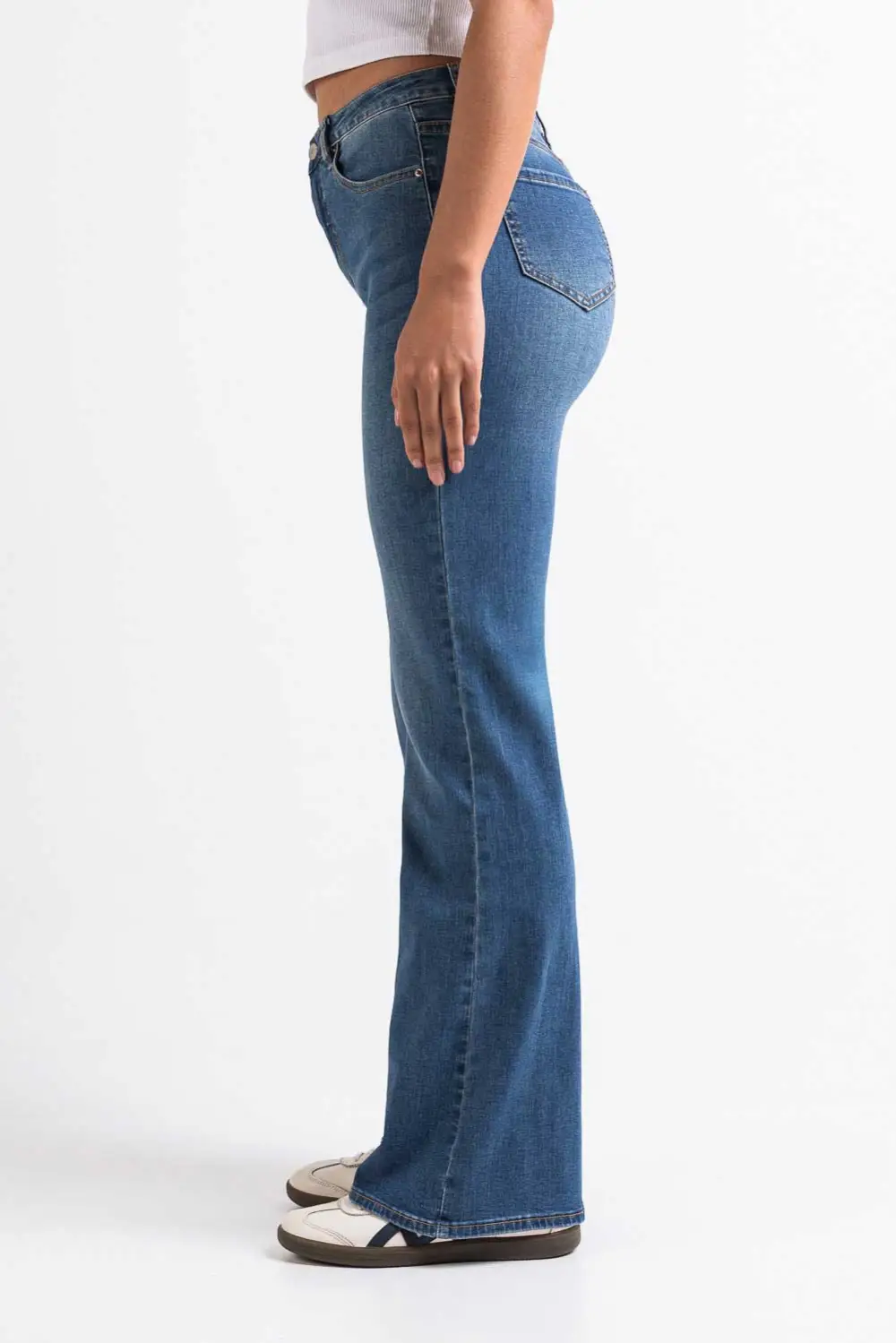 Contemporary High Rise Bootcut Jeans