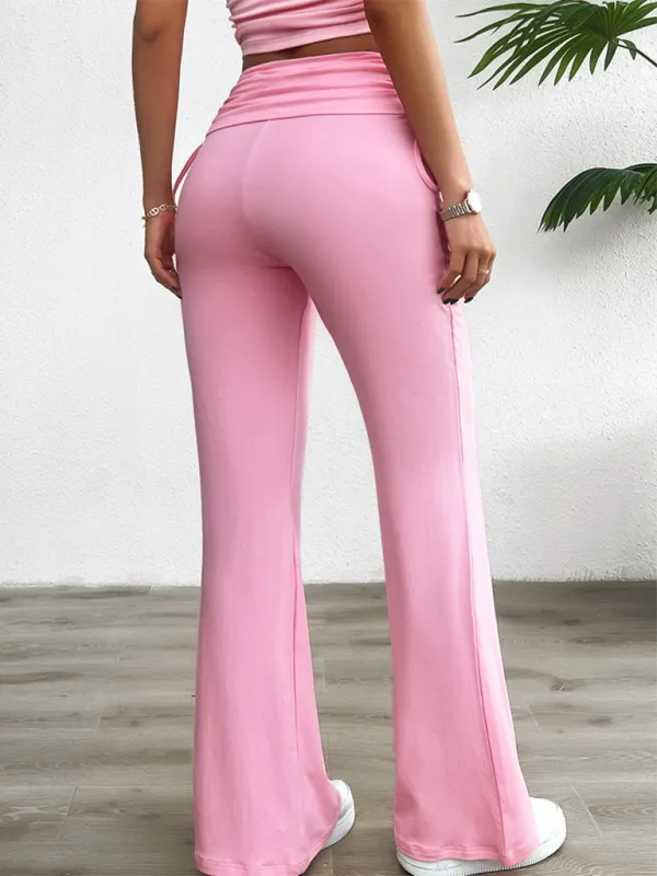 Clean Slim Fit Pleated Trousers Pants
