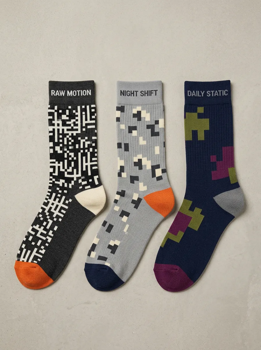 Everyday Pixel Casual Sock Set
