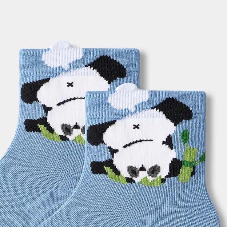Whimsical Cartoon Animal Ankle Socks