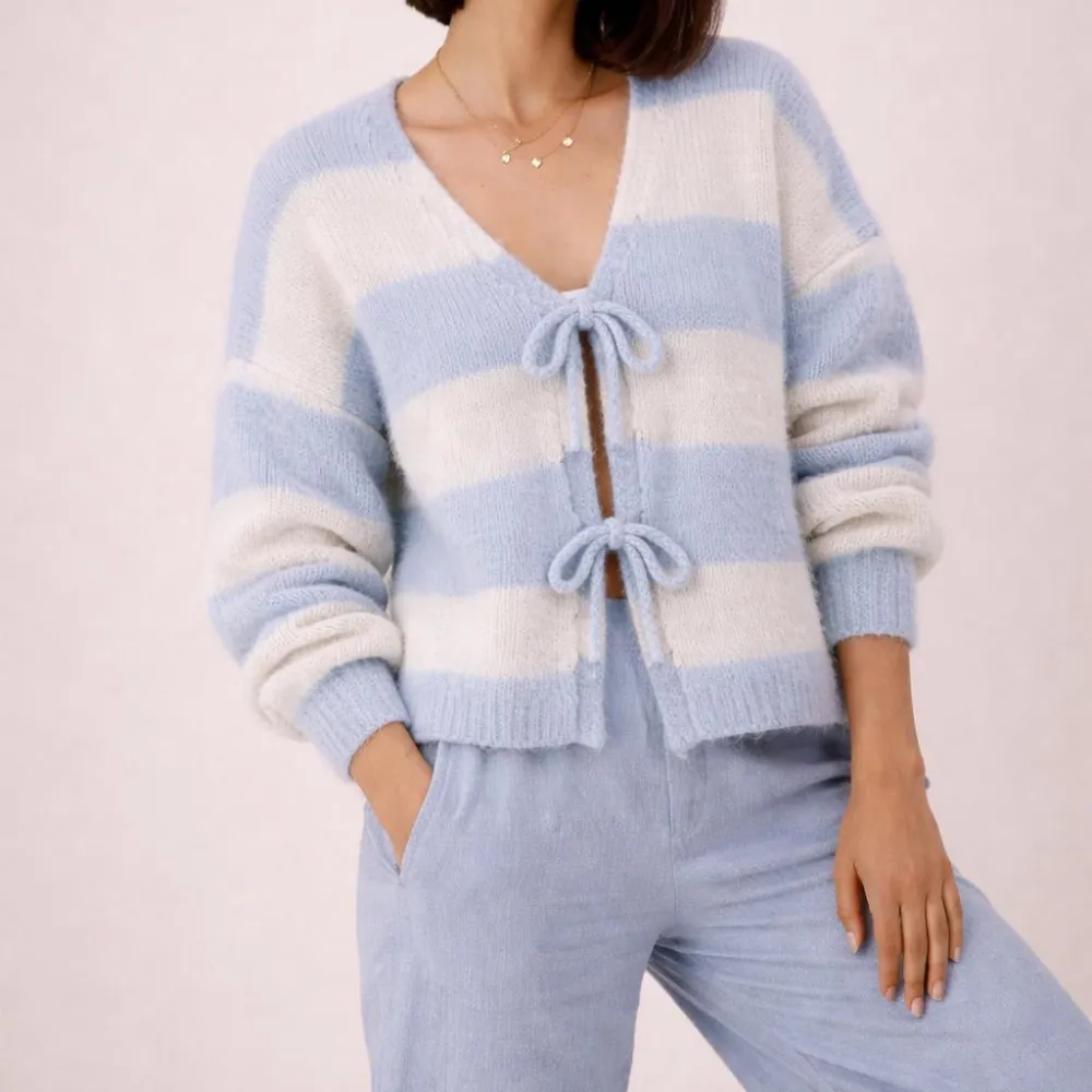 Refined Wool Viscose Longline Cardigan