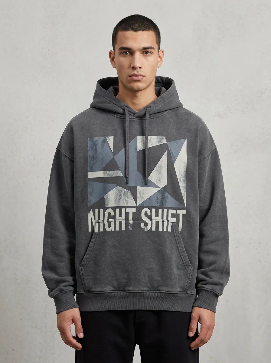 Streetwear Geometric Men's Graphic Hoodie