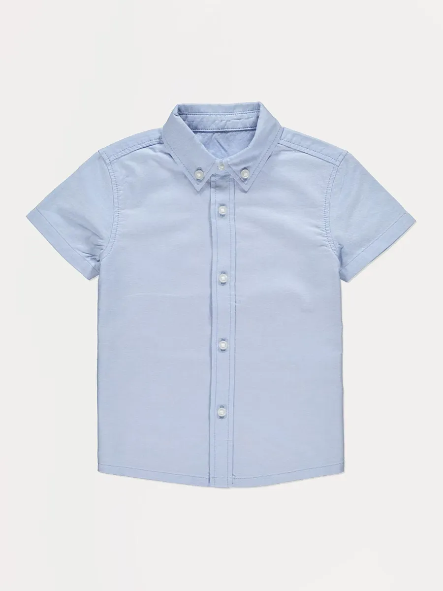 Light Blue Short Sleeve Oxford Shirt