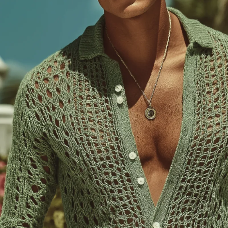 Textured Woven Knit Shirt