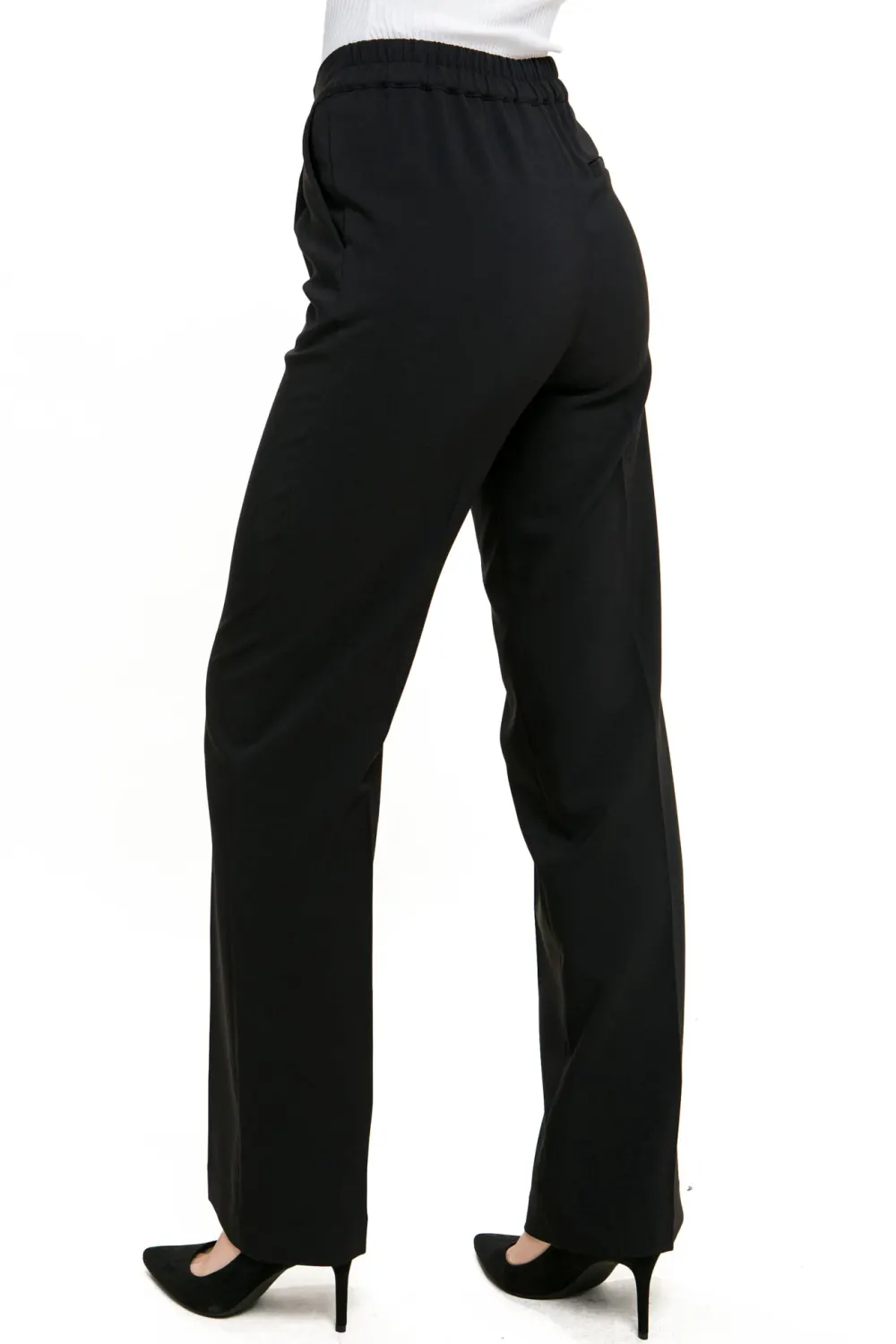Creamy Wide - Leg Trousers